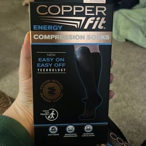 Two pairs of copper fit compression socks